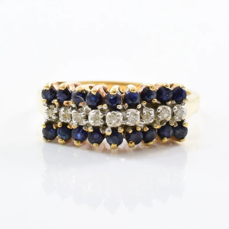 Premium Jewelry At Special Low Prices For A Limited Time High Set Sapphire & Diamond Ring | 0.05ctw, 0.50ctw | SZ 6 | Premium Jewelry At Special Low Prices For A Limited Time High Set Sapphire & Diamond Ring | 0.05ctw, 0.50ctw | SZ 6 |