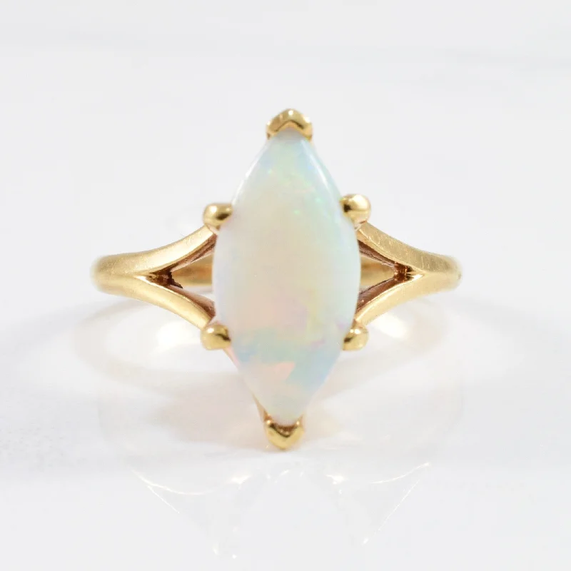 Flash Deals On Fine Jewelry – Shop Before It's Gone Split Shank Marquise Cabochon Opal Ring | 0.35ct | SZ 6.25 | Flash Deals On Fine Jewelry – Shop Before It's Gone Split Shank Marquise Cabochon Opal Ring | 0.35ct | SZ 6.25 |