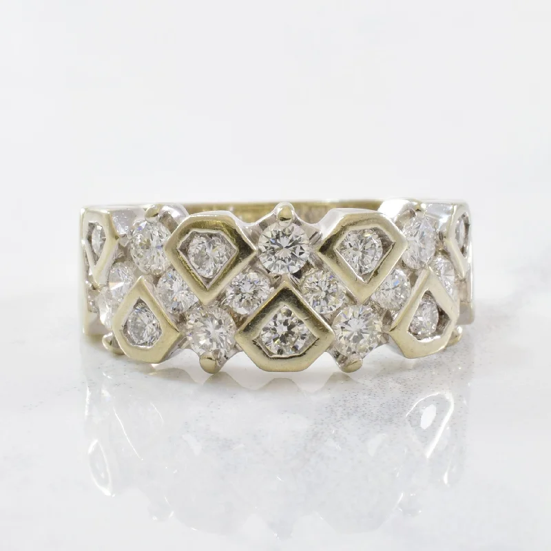 Luxury Meets Affordability – Jewelry Sale Live Now Diamond Lattice Ring | 0.95ctw | SZ 7 | Luxury Meets Affordability – Jewelry Sale Live Now Diamond Lattice Ring | 0.95ctw | SZ 7 |