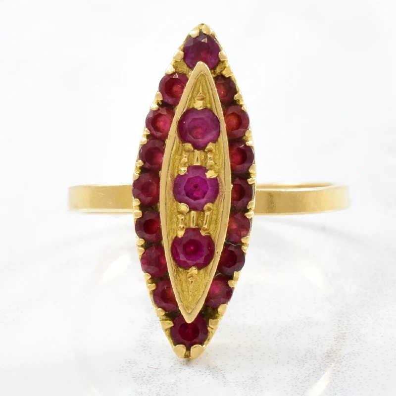 Elegant Designs, Unbeatable Discounts – Shop Jewelry Now Victorian Ruby Navette Ring | 0.85ctw | SZ 7.5 | Elegant Designs, Unbeatable Discounts – Shop Jewelry Now Victorian Ruby Navette Ring | 0.85ctw | SZ 7.5 |