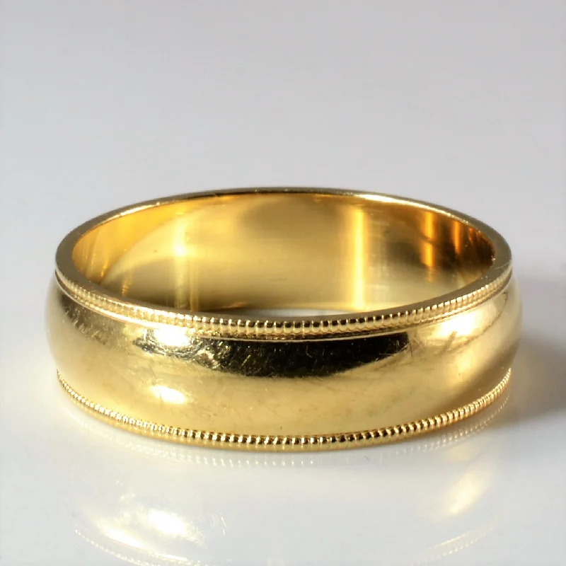 Elegant Jewelry, Exclusive Prices – Shop Now Milgrain Detailed Gold Wedding Band | SZ 9.75 | Elegant Jewelry, Exclusive Prices – Shop Now Milgrain Detailed Gold Wedding Band | SZ 9.75 |