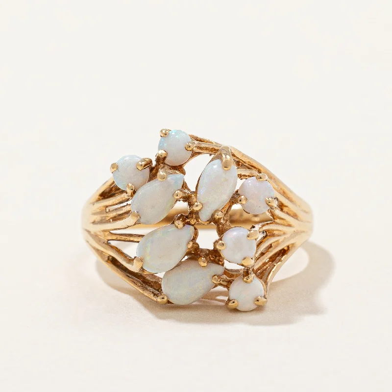 Unbeatable Offers On Luxury And Everyday Jewelry Opal Cluster Ring | 0.88 ctw | SZ 5.75 | Unbeatable Offers On Luxury And Everyday Jewelry Opal Cluster Ring | 0.88 ctw | SZ 5.75 |