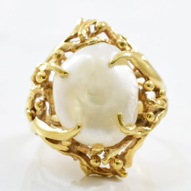 Timeless Beauty, Unbeatable Deals – Jewelry Sale On Organic Free Form Pearl Cocktail Ring | 12.00ct | SZ 7.5 | Timeless Beauty, Unbeatable Deals – Jewelry Sale On Organic Free Form Pearl Cocktail Ring | 12.00ct | SZ 7.5 |