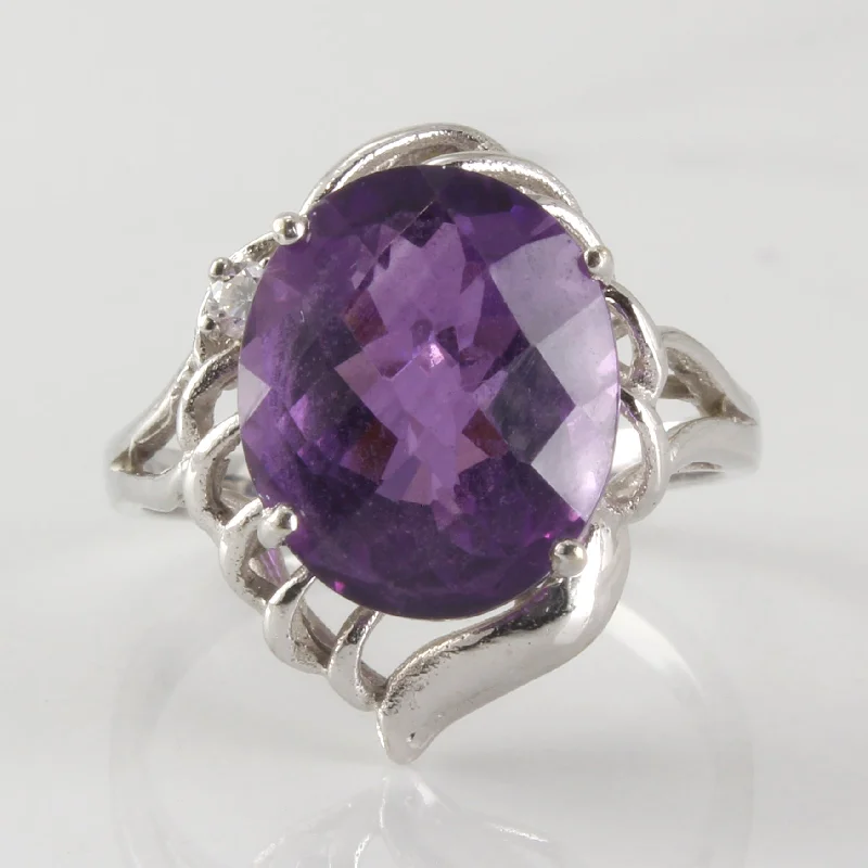 Premium Jewelry At Special Low Prices For A Limited Time Oval Amethyst Cocktail Ring | 0.03ct, 4.00ct | SZ 6 | Premium Jewelry At Special Low Prices For A Limited Time Oval Amethyst Cocktail Ring | 0.03ct, 4.00ct | SZ 6 |