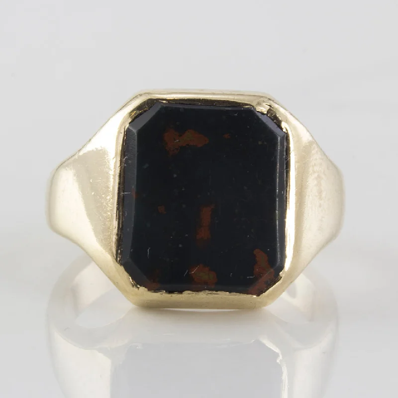 Luxury Jewelry Clearance – Shop Premium Styles Now 1960's Bloodstone Signet Ring | 2.30ct | SZ 6 | Luxury Jewelry Clearance – Shop Premium Styles Now 1960's Bloodstone Signet Ring | 2.30ct | SZ 6 |