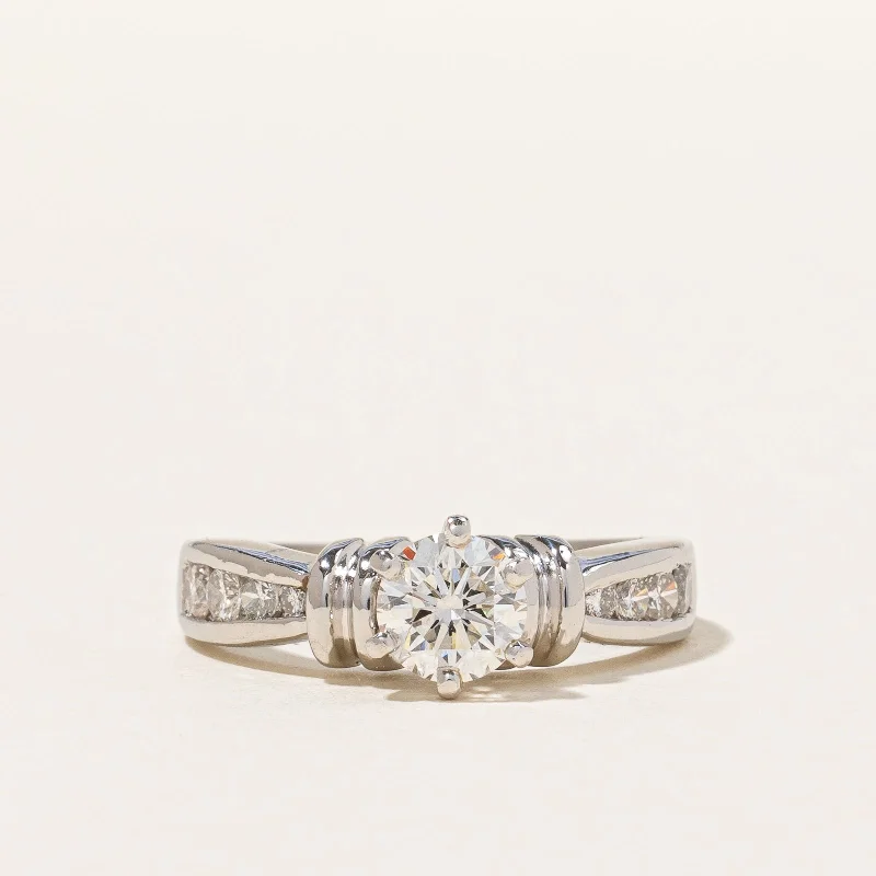 Limited-Time Offer On Elegant Jewelry Pieces Six Prong Ribbon Detailed Diamond Ring | 1.05ctw | SZ 6 | Limited-Time Offer On Elegant Jewelry Pieces Six Prong Ribbon Detailed Diamond Ring | 1.05ctw | SZ 6 |