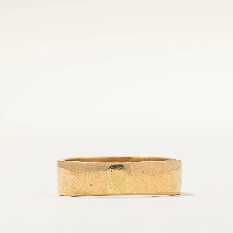Affordable Luxury Jewelry For Every Occasion Soft Square Tapered Gold Band | SZ 6.5 | Affordable Luxury Jewelry For Every Occasion Soft Square Tapered Gold Band | SZ 6.5 |