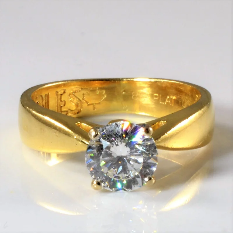 Discounted Jewelry For A Glamorous Look 100 Facet Diamond Solitaire Engagement Ring | 1.04ct | SZ 5.25 | Discounted Jewelry For A Glamorous Look 100 Facet Diamond Solitaire Engagement Ring | 1.04ct | SZ 5.25 |