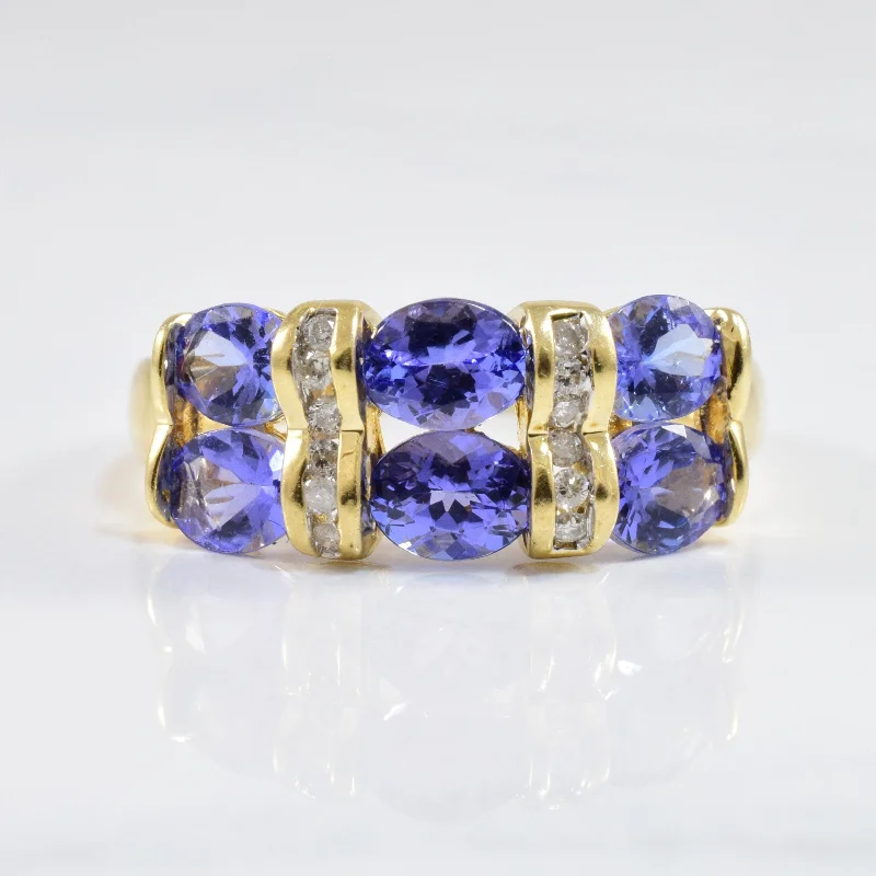 Elegant Jewelry Styles At Budget-Friendly Prices Tension Set Tanzanite & Diamond Ring | 0.06ctw, SZ 8.25 | Elegant Jewelry Styles At Budget-Friendly Prices Tension Set Tanzanite & Diamond Ring | 0.06ctw, SZ 8.25 |