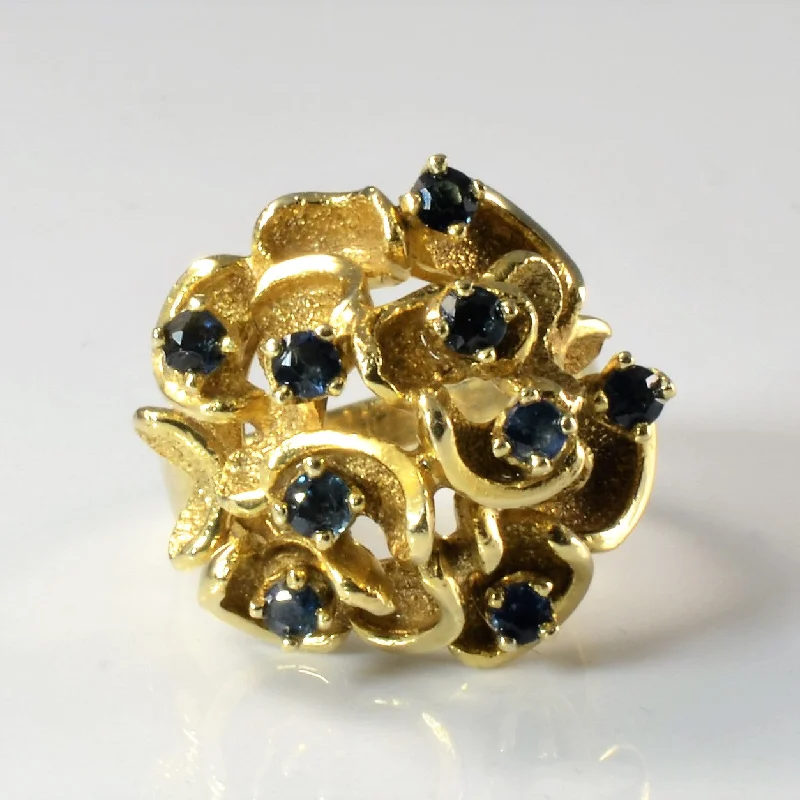 Limited-Stock Jewelry Sale – Shop Before It's Gone Abstract Sapphire Cocktail Ring | 0.60ctw | SZ 6.75 | Limited-Stock Jewelry Sale – Shop Before It's Gone Abstract Sapphire Cocktail Ring | 0.60ctw | SZ 6.75 |