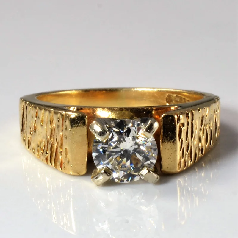 High-End Sparkle, Low-End Prices – Shop Now Textured Band Solitaire Engagement Ring | 0.88ct | SZ 6 | High-End Sparkle, Low-End Prices – Shop Now Textured Band Solitaire Engagement Ring | 0.88ct | SZ 6 |