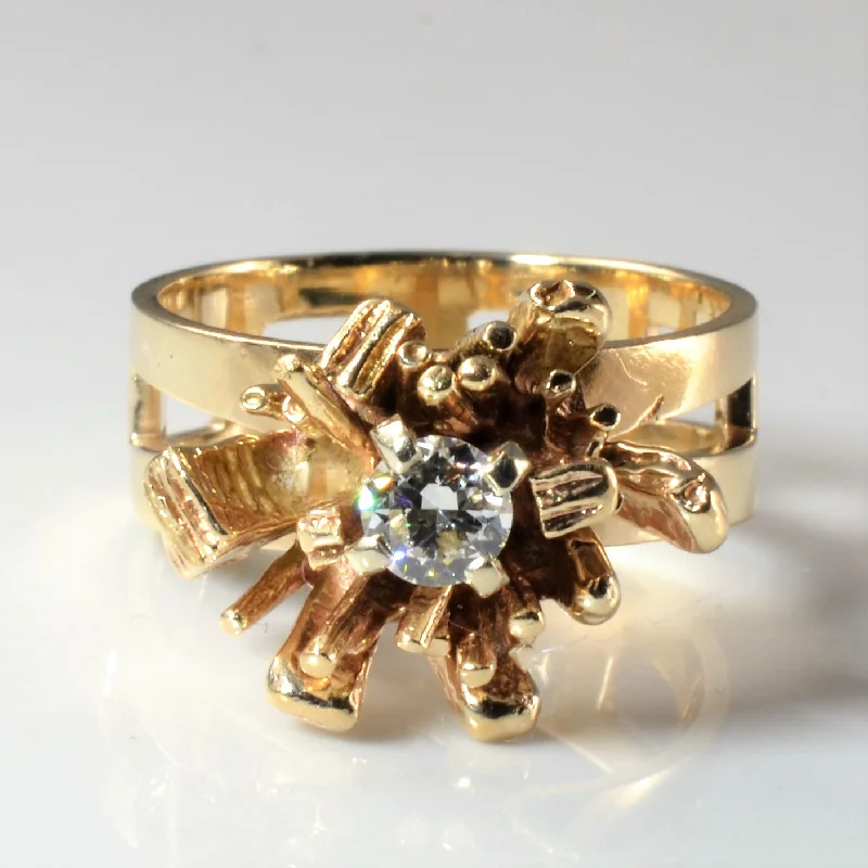Grab Stylish Jewelry Before The Sale Ends Custom Old European Cut Diamond Abstract Ring | 0.20ct | SZ 5.5 | Grab Stylish Jewelry Before The Sale Ends Custom Old European Cut Diamond Abstract Ring | 0.20ct | SZ 5.5 |