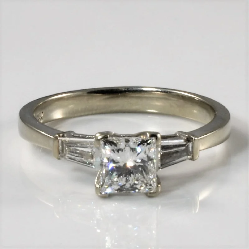 Special Jewelry Deals – Upgrade Your Collection Three Stone Baguette & Princess Diamond Engagement Ring | 1.22ctw | SZ 7 | Special Jewelry Deals – Upgrade Your Collection Three Stone Baguette & Princess Diamond Engagement Ring | 1.22ctw | SZ 7 |