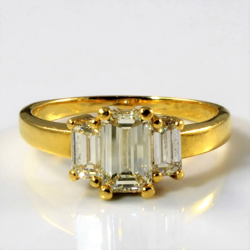 Dazzle With Discounts – Shop Jewelry On Sale Three Stone Emerald Cut Diamond Ring | 2.12ctw | SZ 9 | Dazzle With Discounts – Shop Jewelry On Sale Three Stone Emerald Cut Diamond Ring | 2.12ctw | SZ 9 |