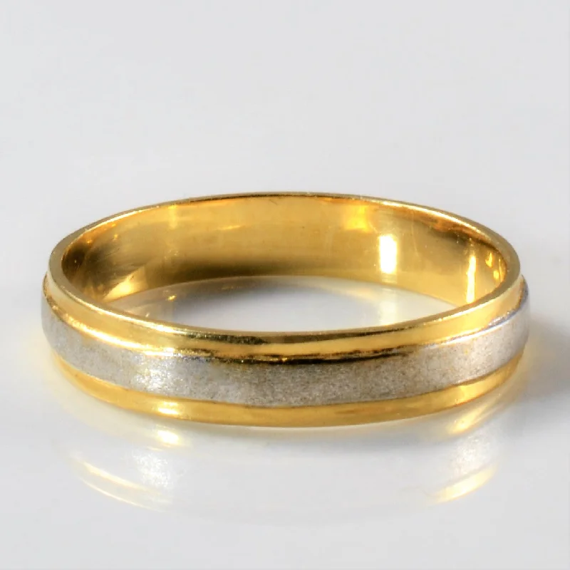 Grab Your Favorite Jewelry At The Lowest Prices Brushed Two Tone Gold Band | SZ 6.75 | Grab Your Favorite Jewelry At The Lowest Prices Brushed Two Tone Gold Band | SZ 6.75 |