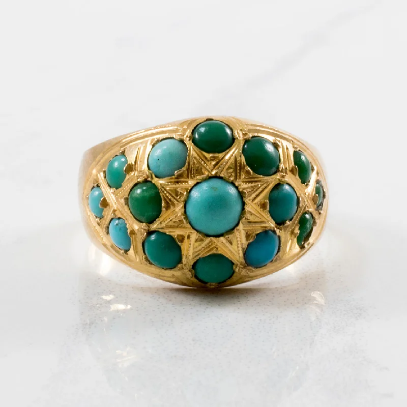 Elegant Jewelry, Exclusive Prices – Shop Now Early Mid Century Egyptian Turquoise & Gold Ring | 1.00ctw | SZ 6.25 | Elegant Jewelry, Exclusive Prices – Shop Now Early Mid Century Egyptian Turquoise & Gold Ring | 1.00ctw | SZ 6.25 |