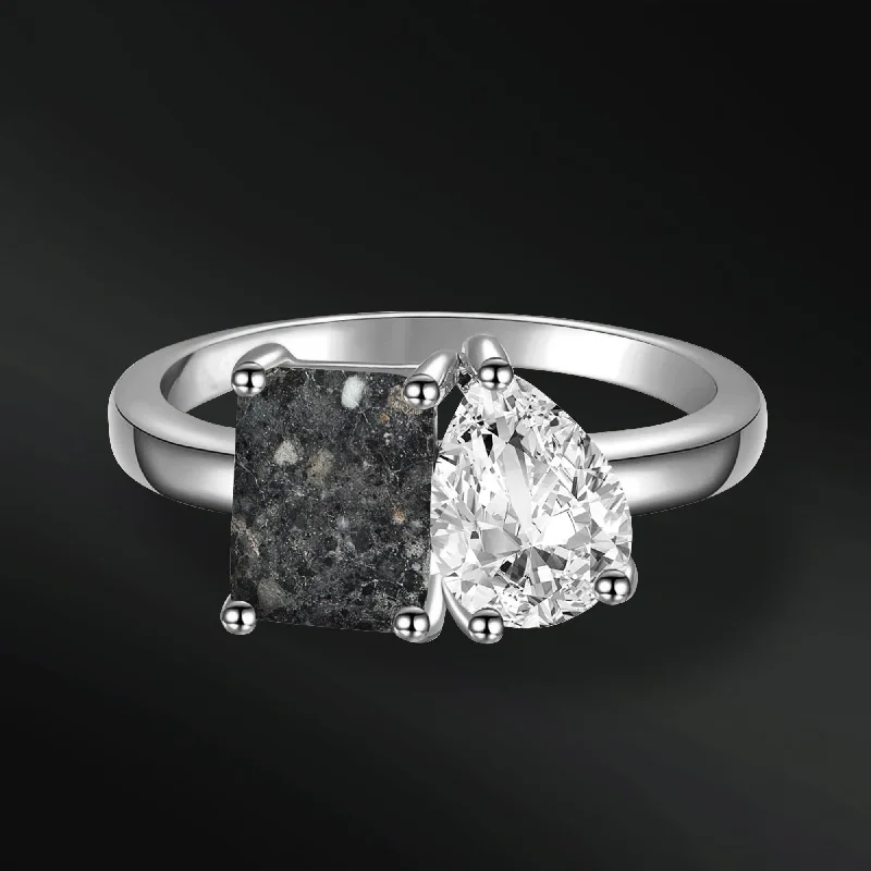 Don't Miss Out – Shop Elegant Jewelry For Less Moon Obsession Ring - Authentic Lunar Meteorite in Gold | Moissanite Gemstone | D-Color VVS1 Clarity Don't Miss Out – Shop Elegant Jewelry For Less Moon Obsession Ring - Authentic Lunar Meteorite in Gold | Moissanite Gemstone | D-Color VVS1 Clarity