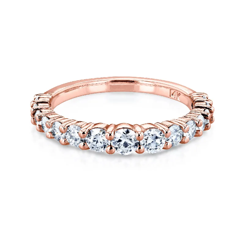 Exclusive Jewelry Offers – Sparkle For Less 3/4 Carat TDW Graduated Diamond Wedding Band in 14k Rose Gold Exclusive Jewelry Offers – Sparkle For Less 3/4 Carat TDW Graduated Diamond Wedding Band in 14k Rose Gold
