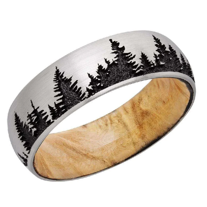 Special Deals On Handcrafted And Designer Jewelry 7mm Snowy Pines in Cobalt Chrome