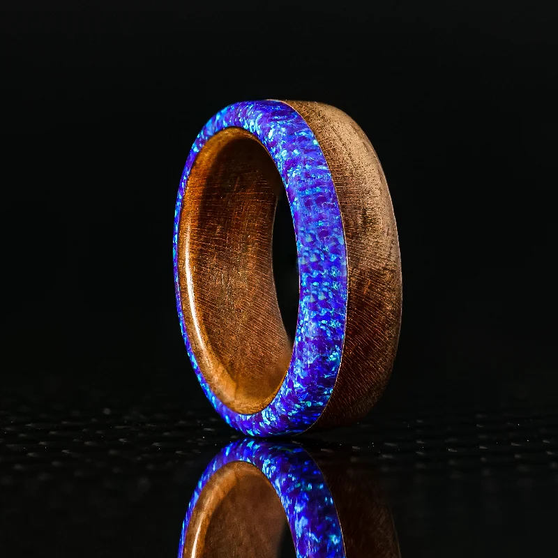 Limited-Time Jewelry Sale – Don't Miss These Deals Cherry Wood and Opal Ring