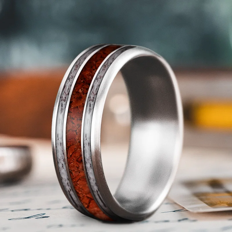 Limited-Stock Jewelry Sale – Once It's Gone, It's Gone Custom Design - 3-Inlay Wide Center Ring V8HBSN7_OB_KKkfvXfJP4SDs Limited-Stock Jewelry Sale – Once It's Gone, It's Gone Custom Design - 3-Inlay Wide Center Ring V8HBSN7_OB_KKkfvXfJP4SDs
