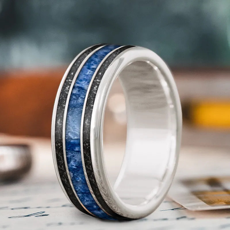 Luxury Jewelry At Unbeatable Discounts Custom Design - 3-Inlay Wide Center Ring V9inL9Y6VsDW368m7Ehybo2o Luxury Jewelry At Unbeatable Discounts Custom Design - 3-Inlay Wide Center Ring V9inL9Y6VsDW368m7Ehybo2o