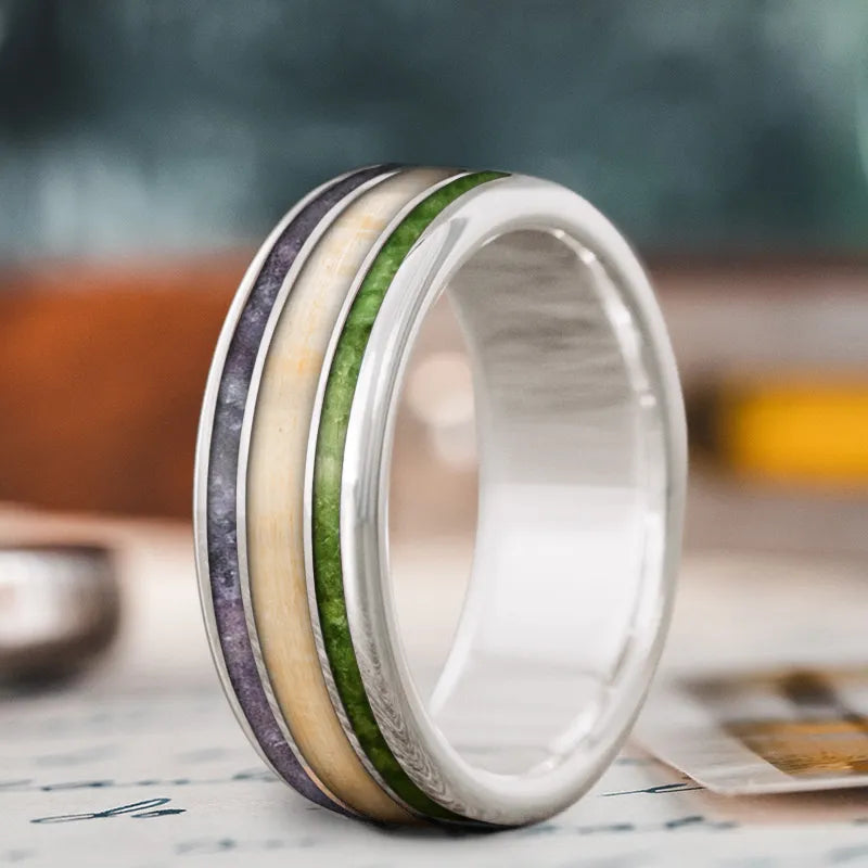 Trending Jewelry Styles Now At Limited-Time Discounts Custom Design - 3-Inlay Wide Center Ring VO1k4VbGdb0nkF6R9NXmrkw- Trending Jewelry Styles Now At Limited-Time Discounts Custom Design - 3-Inlay Wide Center Ring VO1k4VbGdb0nkF6R9NXmrkw-