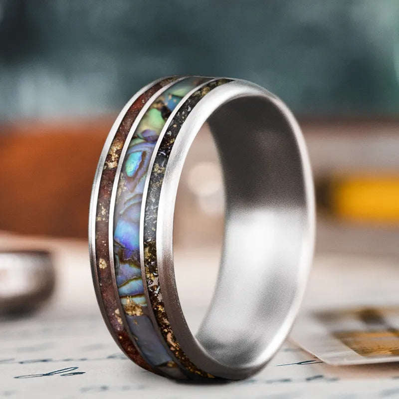Breathtaking Jewelry, Breathtaking Prices Custom Design - 3-Inlay Wide Center Ring xKKFGm9AMcnkK6BE4eFLbVZf Breathtaking Jewelry, Breathtaking Prices Custom Design - 3-Inlay Wide Center Ring xKKFGm9AMcnkK6BE4eFLbVZf