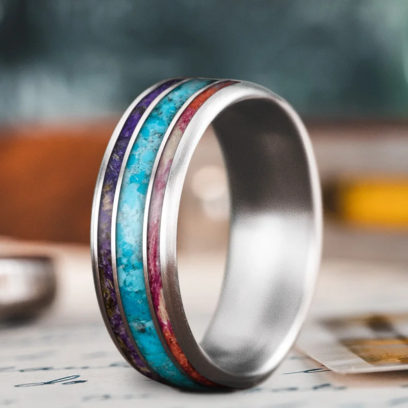 Glamorous Jewelry, Glamorous Deals – Shop Now Custom Design - 3-Inlay Wide Center Ring YS5Wa0TA1T8puPWPJXsbq9Ho Glamorous Jewelry, Glamorous Deals – Shop Now Custom Design - 3-Inlay Wide Center Ring YS5Wa0TA1T8puPWPJXsbq9Ho
