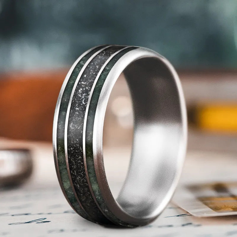 Shop Handcrafted Jewelry At Special Promotional Rates Custom Design - 3-Inlay Wide Center Ring zG09P5A8Bg-Kj15sUk815uxS Shop Handcrafted Jewelry At Special Promotional Rates Custom Design - 3-Inlay Wide Center Ring zG09P5A8Bg-Kj15sUk815uxS