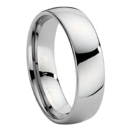 Jewelry Clearance Event – Stock Up Before It's Over Polished Domed Tungsten Wedding Band -8mm Jewelry Clearance Event – Stock Up Before It's Over Polished Domed Tungsten Wedding Band -8mm