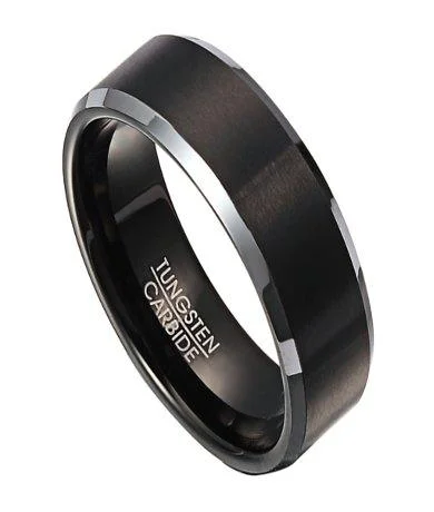 Best-Selling Jewelry Styles Now At Exclusive Discounts Wedding Ring for Men in Tungsten with Black IP Center | 8mm Best-Selling Jewelry Styles Now At Exclusive Discounts Wedding Ring for Men in Tungsten with Black IP Center | 8mm