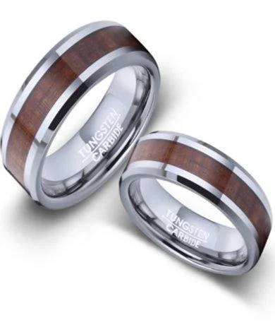 Trendy And Classic Jewelry Now At Reduced Prices His and Hers Tungsten and Koa Wood Wedding Rings l 5mm/8mm Trendy And Classic Jewelry Now At Reduced Prices His and Hers Tungsten and Koa Wood Wedding Rings l 5mm/8mm