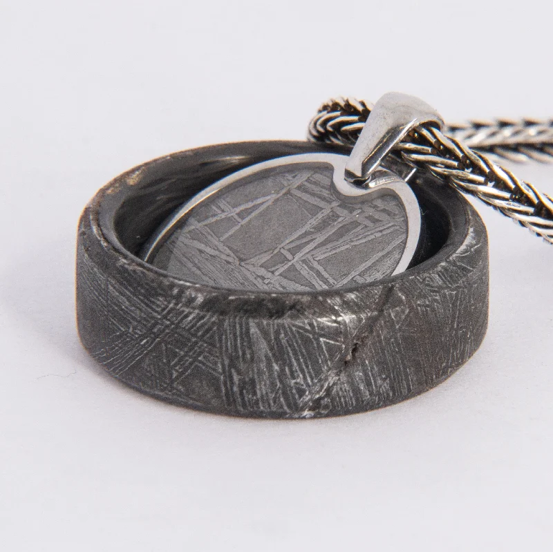 Everyday Jewelry Essentials Now On Sale Meteorite Ring and Pendant Bundle