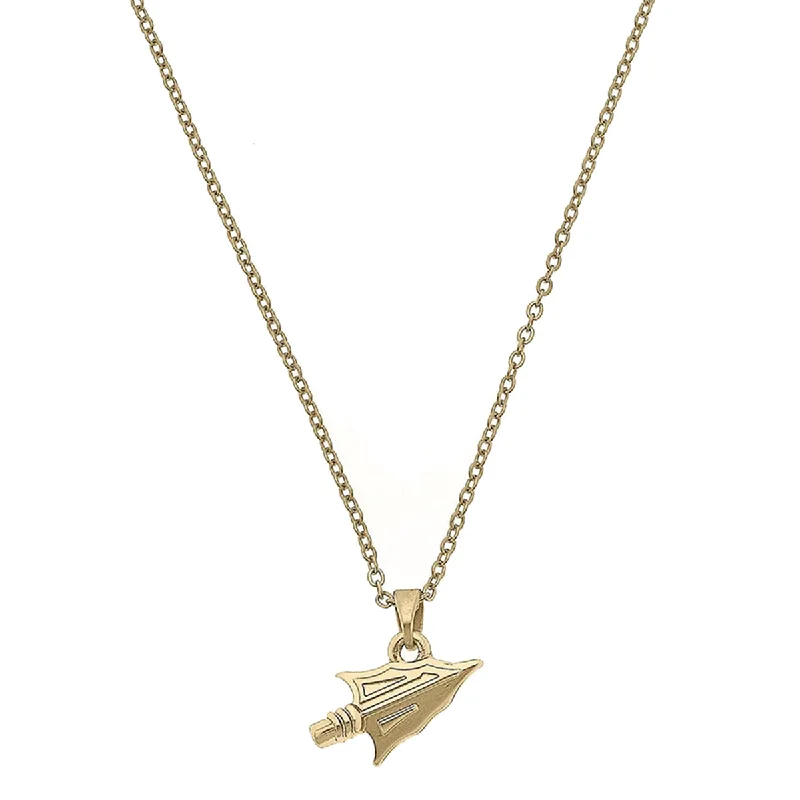 Shop Stylish Jewelry Now And Save Big Canvas 24K Gold Plated Arrowhead Necklace