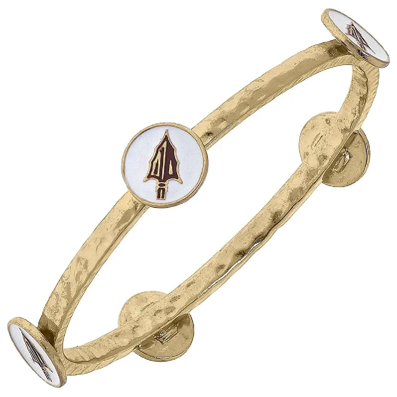 Limited-Time Offer On Elegant Jewelry Pieces Canvas Arrowheads Enamel Bangle Bracelet Limited-Time Offer On Elegant Jewelry Pieces Canvas Arrowheads Enamel Bangle Bracelet