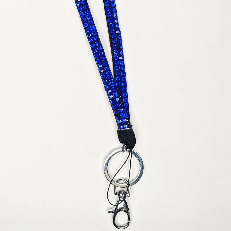 Special Deals On Handcrafted And Designer Jewelry Sapphire Blue Rhinestone Crystal Lanyards Special Deals On Handcrafted And Designer Jewelry Sapphire Blue Rhinestone Crystal Lanyards