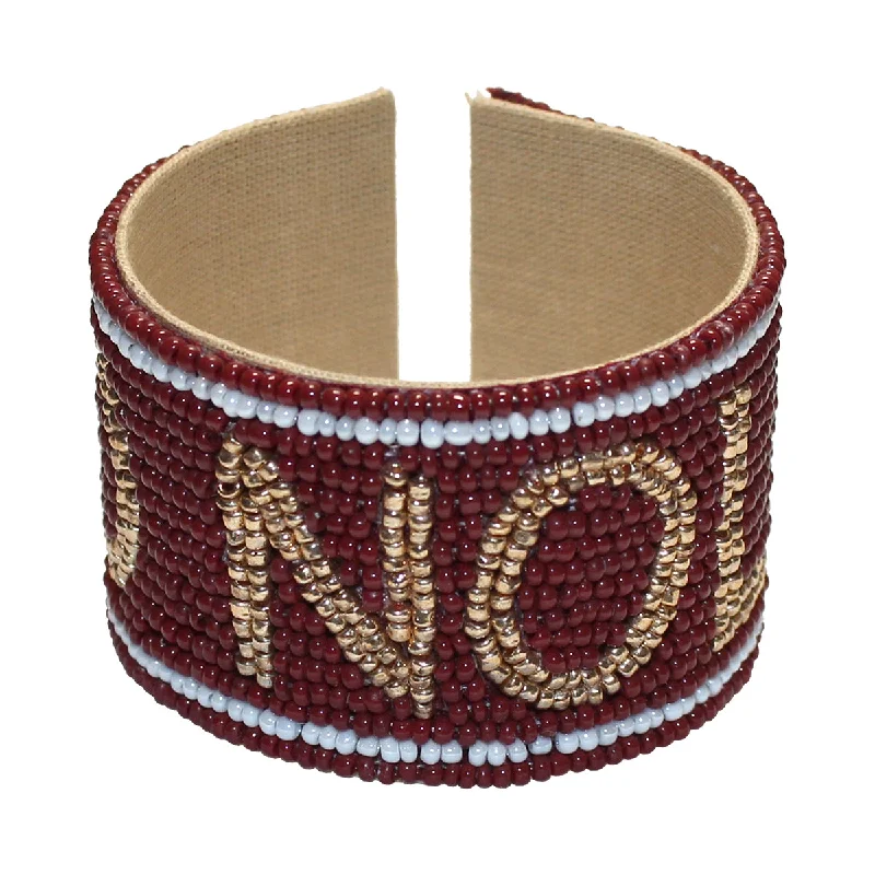 Affordable Luxury Jewelry For Every Occasion Desden Go Noles Beaded Cuff Bracelet