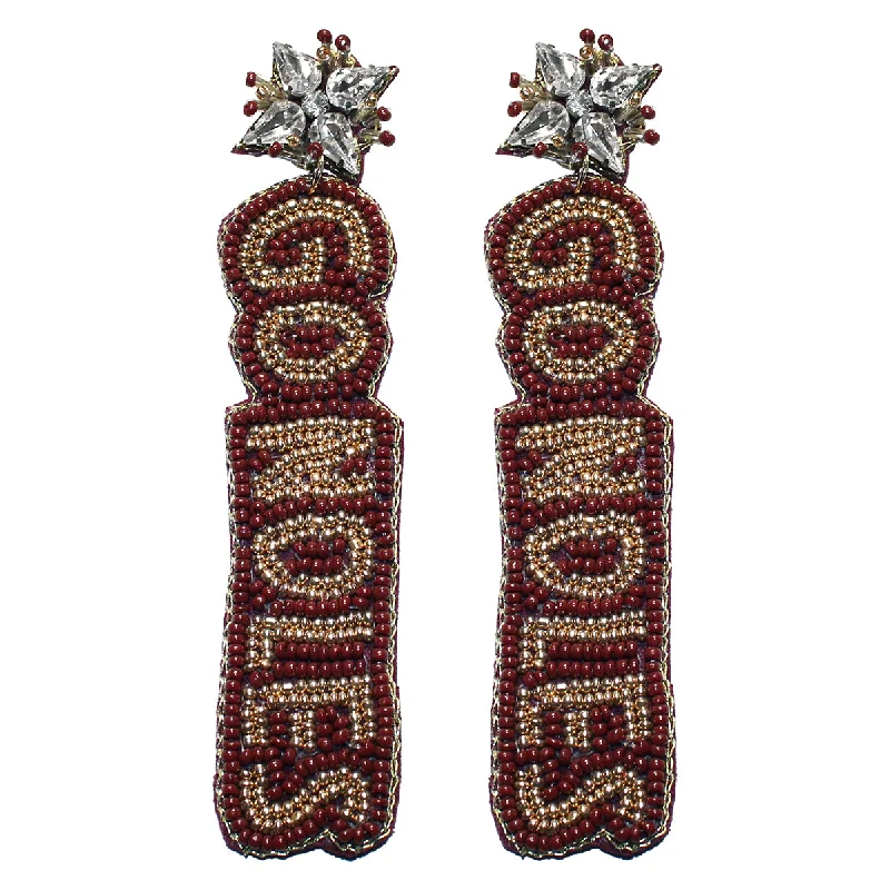 Flash Sale On Stunning Jewelry – Don't Miss Out Desden Go Noles Beaded Earrings