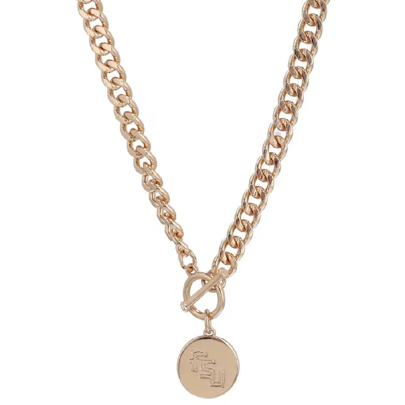 Special Jewelry Deals – Upgrade Your Collection Emerson Street Stacked FSU Charm Gold Chain Necklace Special Jewelry Deals – Upgrade Your Collection Emerson Street Stacked FSU Charm Gold Chain Necklace