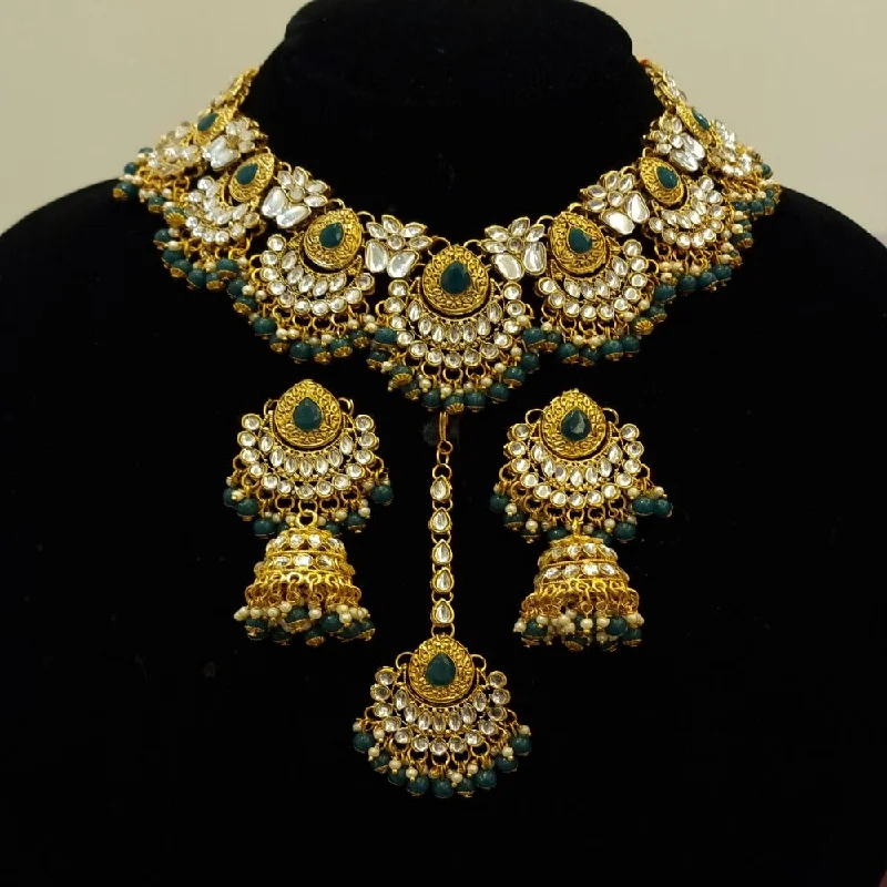 Seasonal Jewelry Deals – Elevate Your Style Hand made Kundan Gold Plated Choker Necklace Set Seasonal Jewelry Deals – Elevate Your Style Hand made Kundan Gold Plated Choker Necklace Set