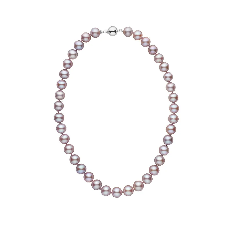 Exclusive Jewelry Markdowns – Limited-Time Offer 9.5-10.5 mm 16 Inch AAA Lavender Freshwater Pearl Necklace