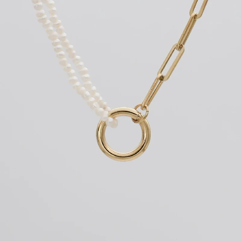 Shop Stylish Jewelry Now And Save Big Naomi Pearl Paperlink Necklace