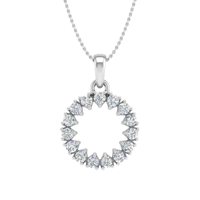 Luxury Jewelry Clearance – Shop Premium Styles Now 1/4 Carat Diamond Circle Pendant Necklace in Gold (Silver Chain Included) Luxury Jewelry Clearance – Shop Premium Styles Now 1/4 Carat Diamond Circle Pendant Necklace in Gold (Silver Chain Included)