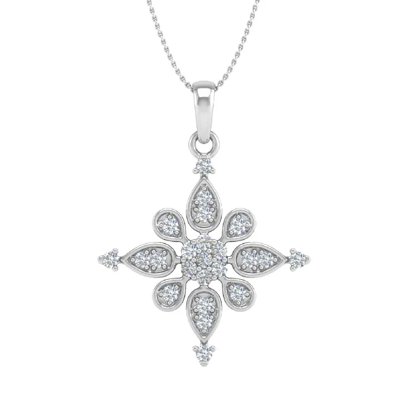 Get The Jewelry You Love At A Price You Love 1/4 Carat Diamond Fashion Pendant Necklace in Gold (Silver Chain Included) Get The Jewelry You Love At A Price You Love 1/4 Carat Diamond Fashion Pendant Necklace in Gold (Silver Chain Included)