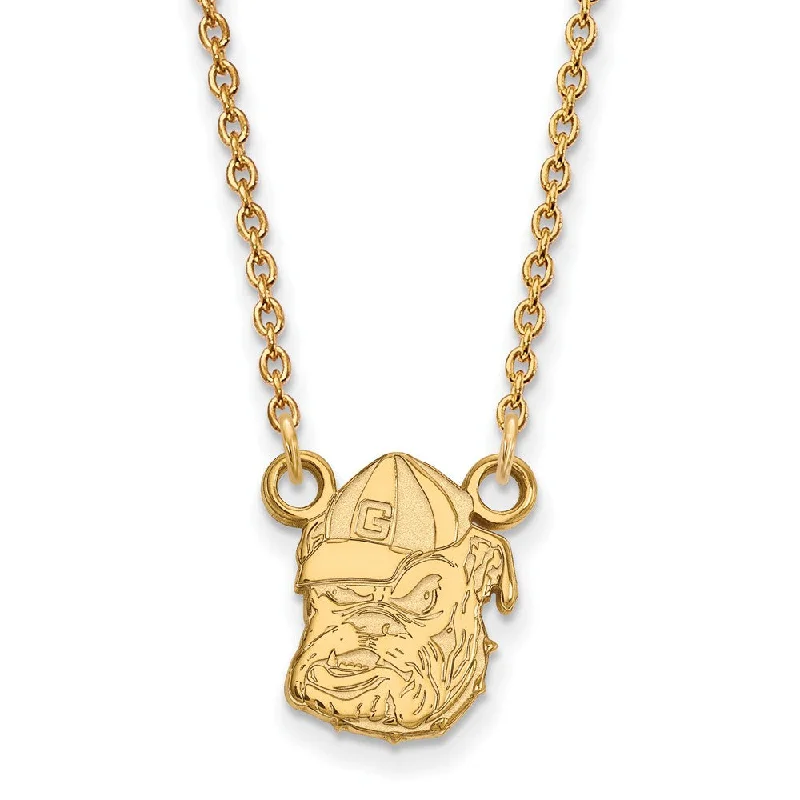 Elegant Jewelry, Affordable Luxury – Shop Now 14k Gold Plated Silver U of Georgia Sm Bulldog Pendant Necklace Elegant Jewelry, Affordable Luxury – Shop Now 14k Gold Plated Silver U of Georgia Sm Bulldog Pendant Necklace
