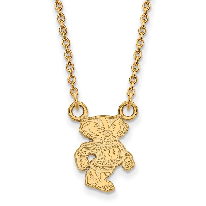 Buy More, Save More – Special Jewelry Discounts 14k Gold Plated Silver U of Wisconsin Small Logo Pendant Necklace Buy More, Save More – Special Jewelry Discounts 14k Gold Plated Silver U of Wisconsin Small Logo Pendant Necklace