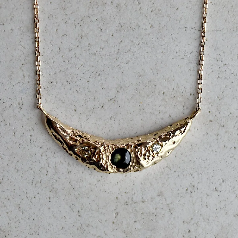 Limited-Time Jewelry Sale – Don't Miss These Deals 14ky Crescent Moon Necklace with Green & Blue Sapphires Limited-Time Jewelry Sale – Don't Miss These Deals 14ky Crescent Moon Necklace with Green & Blue Sapphires