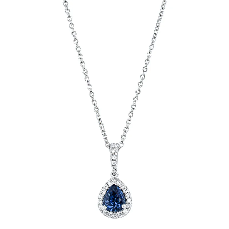 Unique Jewelry Designs Now At Discounted Rates 18ct White Gold 1.00ct Sapphire & Diamond Mini Sierra Pendant Unique Jewelry Designs Now At Discounted Rates 18ct White Gold 1.00ct Sapphire & Diamond Mini Sierra Pendant