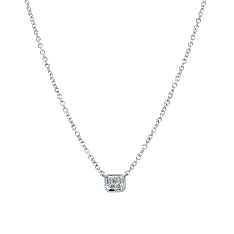 Glamorous Jewelry, Glamorous Deals – Shop Now 18ct White Gold .40ct Radiant Cut Diamond Natalia Pendant Glamorous Jewelry, Glamorous Deals – Shop Now 18ct White Gold .40ct Radiant Cut Diamond Natalia Pendant